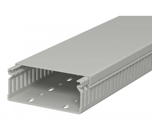 Распределительный кабельный канал LK4 40x100x2000 мм (ПВХ,серый) (LK4 40100)  6178018  OBO Bettermann