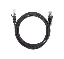 Патч-корд U/UTP, CAT 5e, RJ45-RJ45, 26AWG, LSZH, черный, 1,5м REXANT  02-0102-105  REXANT