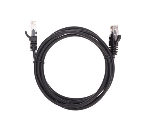 Патч-корд U/UTP, CAT 5e, RJ45-RJ45, 26AWG, LSZH, черный, 1,5м REXANT  02-0102-105  REXANT