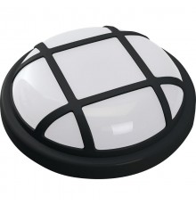 Светильник светодиодный пылевлагозащищенный для ЖКХ AL3010 15W 1150Lm 4000K в пластиковом корпусе, IP65, с решеткой, черный, 168*61мм  41464  Feron