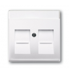 ABB Basic 55 Альп. белый Плата центральная 2-я для коммуникац розеток 0211 с суппортами 18**  1710-0-3945   2CKA001710A3945  ABB