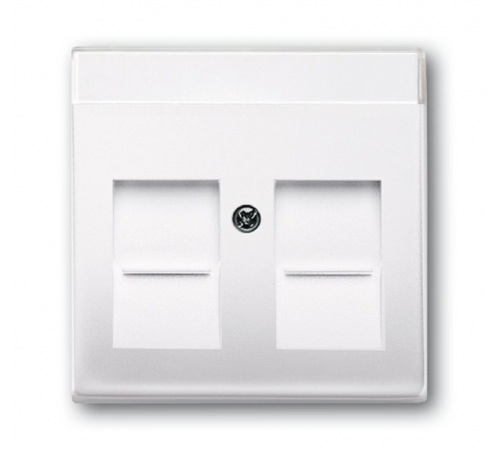 ABB Basic 55 Альп. белый Плата центральная 2-я для коммуникац розеток 0211 с суппортами 18**  1710-0-3945   2CKA001710A3945  ABB