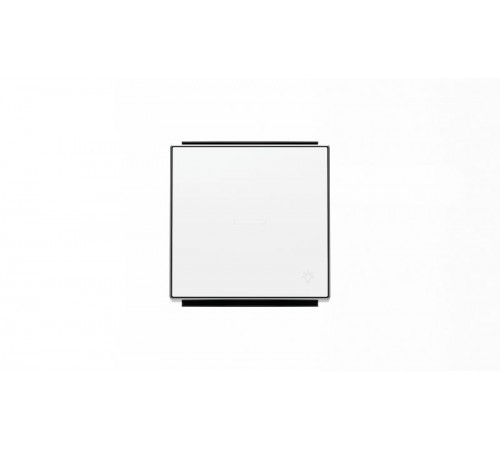 Клавиша для 1-клавишных выключателей/переключателей/кнопок с символом СВЕТ и линзой подсветки, серия SKY, цвет альпийский белый2CLA850440A1101 ABB