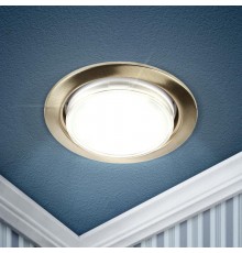 Светильник встраиваемый точечный под лампу GX53 KL35 SB /1 (к) 220V, 13W,бронза  Б0048951  ЭРА