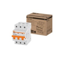 Выключатель автоматичесикй ВА47-100М 3Р 100А 10кА х-ка C  SQ0207-0107  TDM