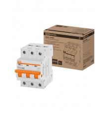 Выключатель автоматичесикй ВА47-100М 3Р 100А 10кА х-ка C  SQ0207-0107  TDM