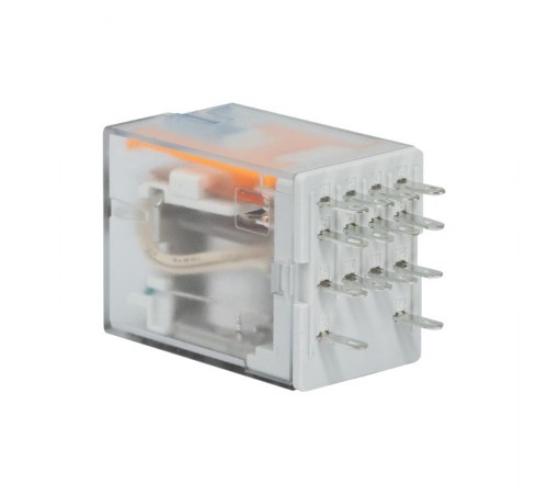 Одиночное реле, 4 перекидных контакта, 220 В DC  IR-220DC-4CO-D  DKC