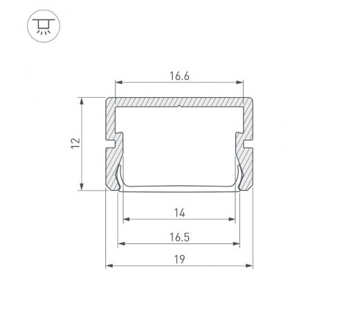 Профиль SILER-2000 ANOD  025490  Arlight