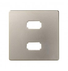 Simon 82 Накладка для коннектора 2*USB 2.0 типа А, "мама", S82, S82N, шампань  8201090-034  Simon