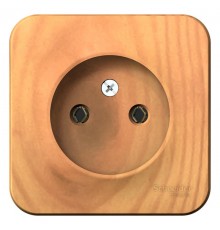 Blanca Ясень О/У с изолирующей пластиной Ясень Розетка без заземления без шторок 16А, 250В  BLNRA000115  SE