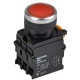Кнопка с подсветкой d=22мм 1NO+1NC красная MASTER  MI-BT60-11D-3-12-K04  IEK