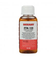 Флюс для пайки , ЛТИ-120, 30 мл, с кисточкой, флакон  09-3626  REXANT