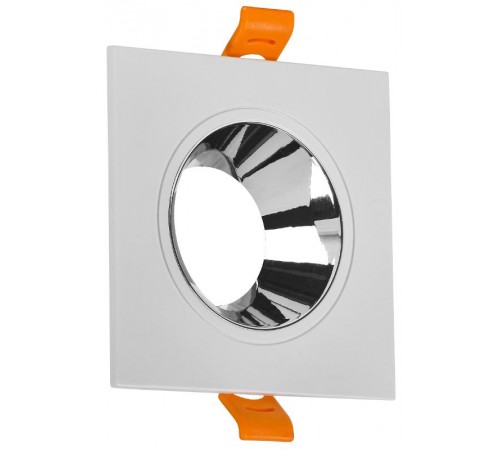 Светильник точечный  4107 встр. поворотн. GU10 белый/хром пласт.  LT-UVB0-4107-GU10-1-K23  IEK