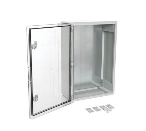 Корпус пластиковый с монтажной панелью ЩМП IP65 прозрачная дверь 700х500х250  PR08.26496  Промрукав
