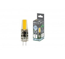 Лампа светодиодная G4-1,5 Вт-AC/DC 12 В-4000 К, COB, 9,5х36 мм  SQ0340-0091  TDM