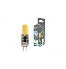 Лампа светодиодная G4-1,5 Вт-AC/DC 12 В-4000 К, COB, 9,5х36 мм  SQ0340-0091  TDM