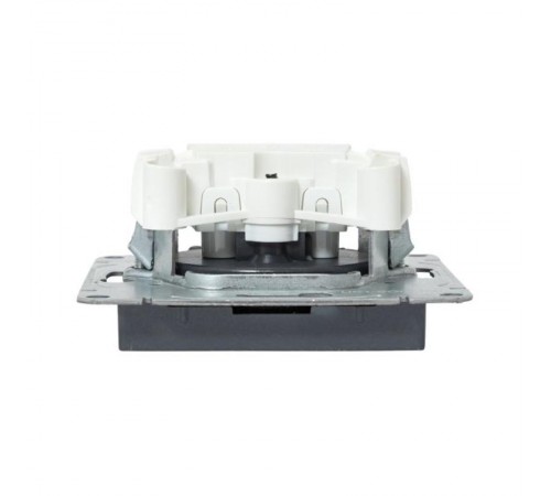 Механизм розетки, 16А, без заземления, без шторок, графит Эпика  UP1-SOG-100 EKF