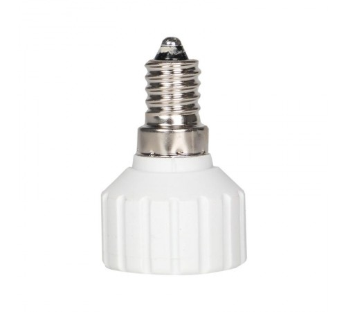 Переходник Е14-GU10 белый PROxima  AD-E14-GU10-w  EKF