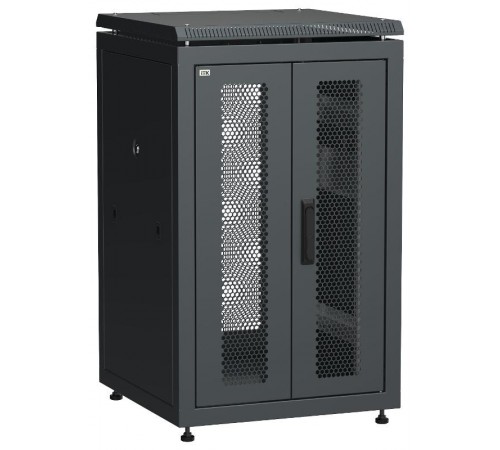 ITK LINEA N 18U 600х600мм распаш. перф. дв. задн. перф. чер.  LN05-18U66-2PP  ITK