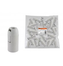 Патрон подвесной термостойкий пластик Е14 белый, Б/Н  SQ0335-0032  TDM