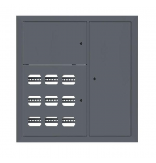 Щит этажный 9 кв. RAL7024 3 окна в ряд по гориз. (1000х950х150)  PROxima mb29-v-9-ral7024-1 EKF