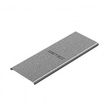 Крышка к ответвителю Т-образному вертикальному боковому к лотку 100, толщ. 1,0 мм, Сендзимир цинк, 020214  КОТВБ-100-1,0-СЦ   Ostec