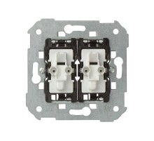 Simon 75 Механизм Выключатель кнопочный 2-кл с подсветкой, 10А 250В, S82, S82N, S82 Detail  75393-39  Simon