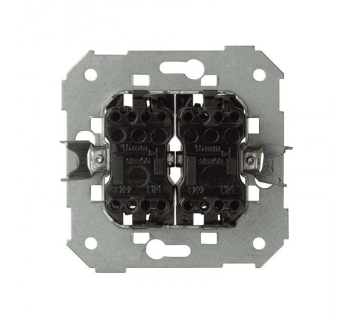 Simon 75 Механизм Выключатель кнопочный 2-кл с подсветкой, 10А 250В, S82, S82N, S82 Detail  75393-39  Simon