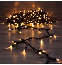 Гирлянда Нить (дюраплей) 10м, постоянное свечение, черный каучук, 230В, цвет Тёплый белый  315-216  NEON-NIGHT