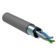 Кабель связи витая пара F/UTP, кат.5E 2х2х24AWG solid, PVC, 500м, серый  LC1-C5E02-311  ITK