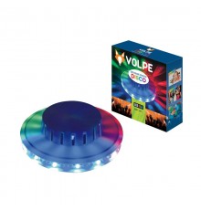 Светильник светодиодный проектор ULI-Q304 2,5W/RGB WHITEнапольный DISCO, мульти, горизонт. проекция, 220В. цвет корпуса белый  UL-00000299  Volpe