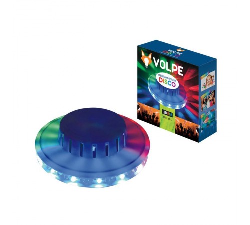 Светильник светодиодный проектор ULI-Q304 2,5W/RGB WHITEнапольный DISCO, мульти, горизонт. проекция, 220В. цвет корпуса белый  UL-00000299  Volpe