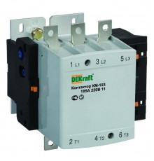 Контактор 185А 220В АС3 1НО+1НЗ КМ-103   22154DEK  DEKraft