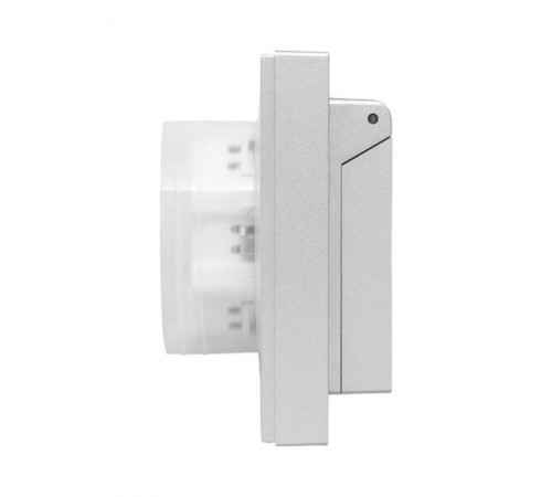 Механизм розетки двойной, 16А, IP44, с заземлением, со шторками, с рамкой, с крышками, алюминий Эпика EKF  UP1-SOA-211-44  EKF