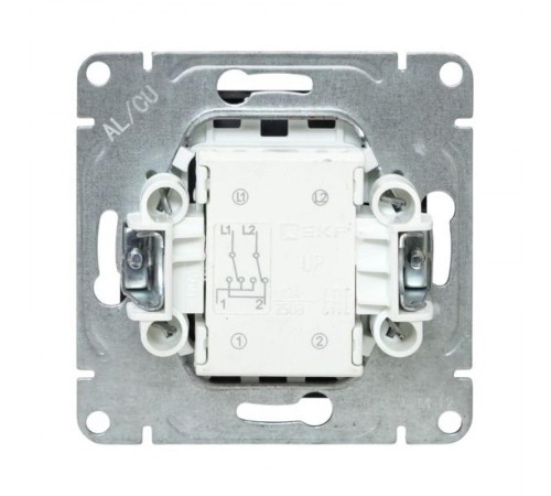 Механизм выключателя, одноклавишный, перекрёстный, мокко Эпика  UP1-SWM-12 EKF