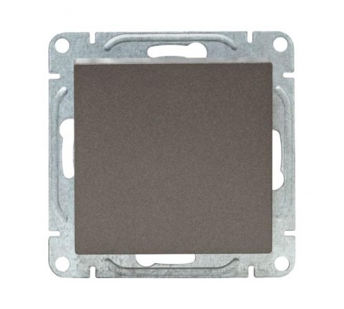 Механизм выключателя, одноклавишный, перекрёстный, мокко Эпика  UP1-SWM-12 EKF