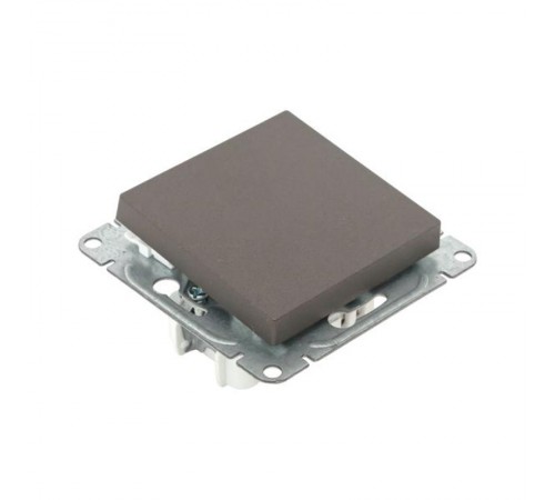 Механизм выключателя, одноклавишный, перекрёстный, мокко Эпика  UP1-SWM-12 EKF