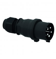 Вилка кабельная 5р(3p + N + PE) 32А 230-380 IP44 черная I 210791-Bals I Bals