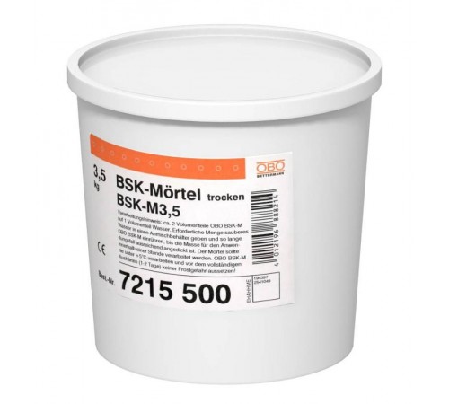 Огнестойких раствор для кабельных каналов BSK 3,5 кг (BSK-M)  7215500  OBO Bettermann