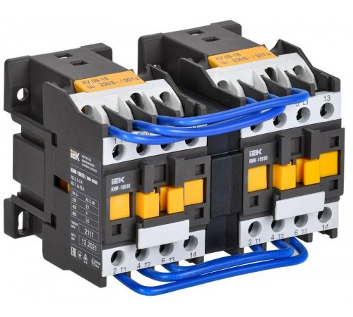 Контактор КМИ-10930 реверс 9А 230В/АС3 2НО  KKM13-009-230-20-1  IEK