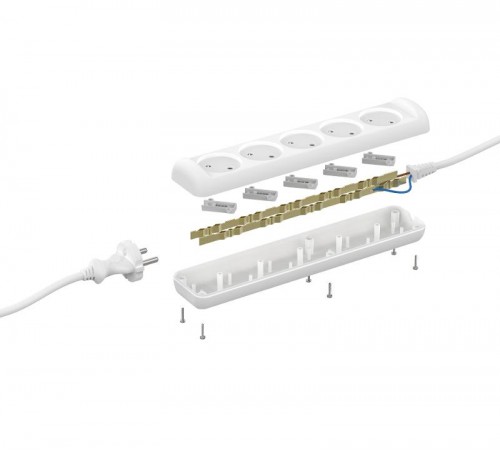 Удлинитель 5 гнезда 5м б/з U-5-5m ПВС  Б0028365  ЭРА