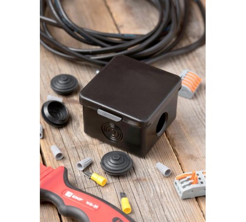 Коробка распределительная КМР-030-036, 4 мембр.ввода (65х65х50) чёрная  plc-kmr2-030-036-b  EKF