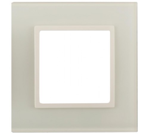 14-5101-02 Рамка на 1 пост, стекло, Эра Elegance, сл.кость+сл.к  Б0034471  ЭРА