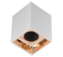 Светильник точечный  4112 накл. потолочн. GU10 белый/золото пласт.  LT-UPB0-4112-GU10-1-K22  IEK