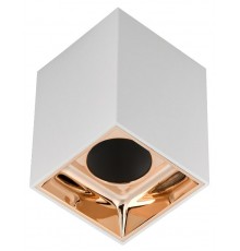 Светильник точечный  4112 накл. потолочн. GU10 белый/золото пласт.  LT-UPB0-4112-GU10-1-K22  IEK