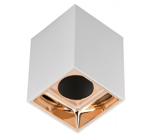 Светильник точечный  4112 накл. потолочн. GU10 белый/золото пласт.  LT-UPB0-4112-GU10-1-K22  IEK