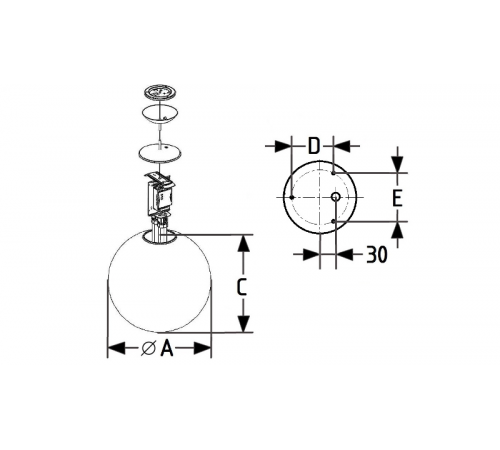 Светильник светодиодный DIADEM/P (800) 840 WH PE  1454000180  Световые Технологии
