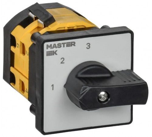 Переключатель кулачковый стандартная рукоятка 16А схема 82  MI-CS10-016-082  IEK