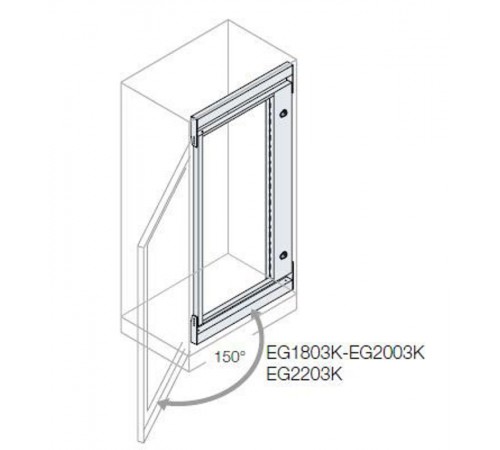 Рама 19 дюймов поворотная, 43HE 2200x800мм  EG2203K  ABB