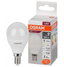 Лампа светодиодная LED Value CL- P 7W/830 230V E14 10X1  4058075579620  OSRAM